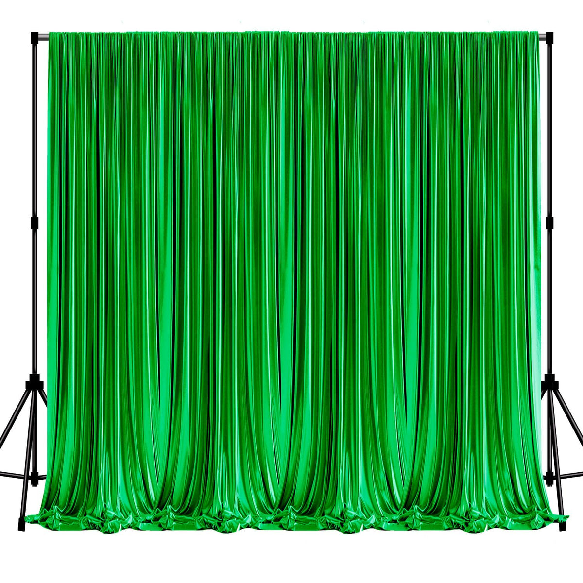 Green Photo Curtain Backdrop – 20×12ft Party & Event Decoration