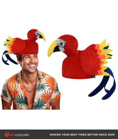 Adult Parrot Hat – Funny Bird Costume Headwear, One Size