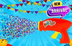 Reusable Confetti Party Poppers – Multicolor Metallic Confetti for Kids’ Parties