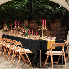 MASHAN 8Pack and 12Pack Tablecloth and Table Runner