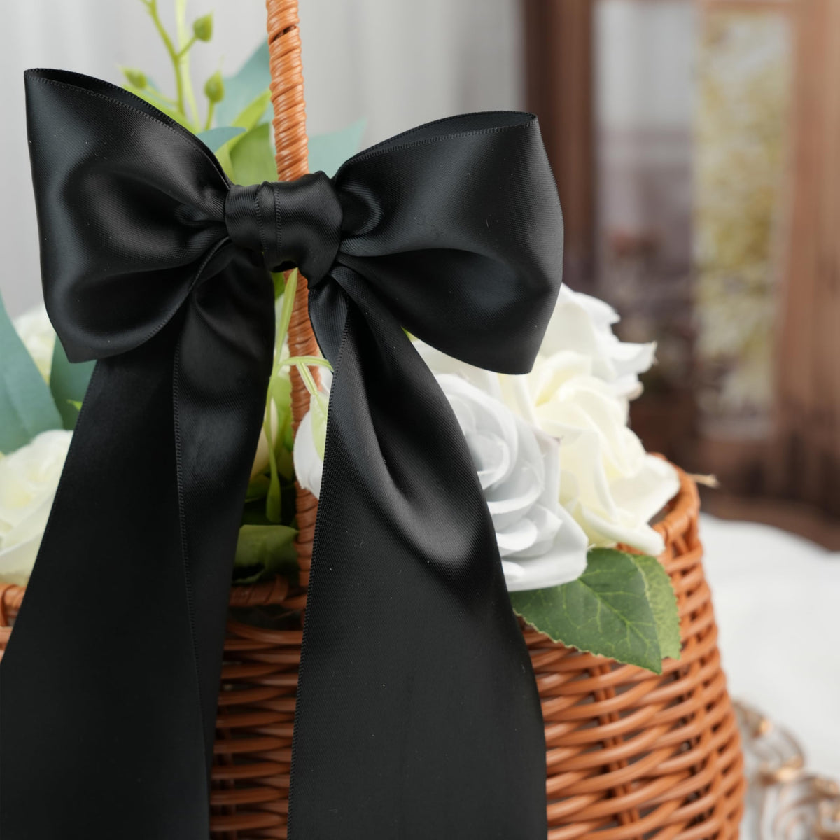 DINDOSAL 3" Double Face Satin Ribbon 10 Yards