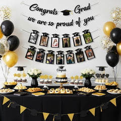 2026 Graduation Photo Banner – Congrats Grad Party Decoration