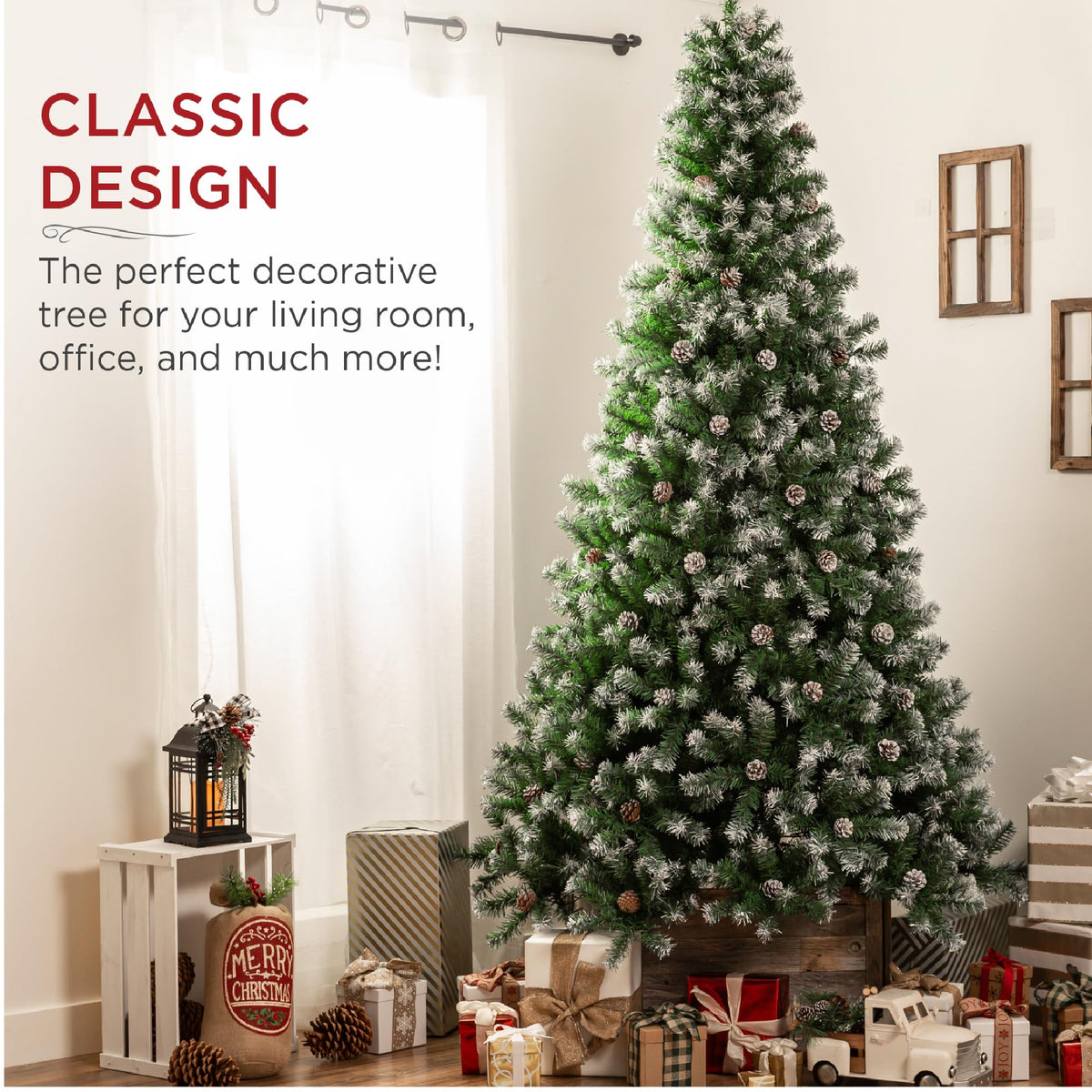 Best Choice Products Pre-Decorated Holiday Christmas Tree