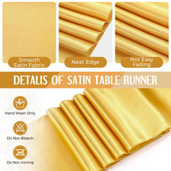 16-Piece Christmas Tablecloth & Satin Runner Set – Round Table Covers for Parties & Events