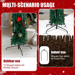 Christmas Artificial Tree Arch – PVC Holiday Archway Decor for Indoor & Outdoor Events