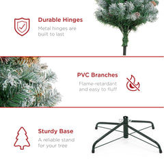 Best Choice Products Pre-Decorated Holiday Christmas Tree
