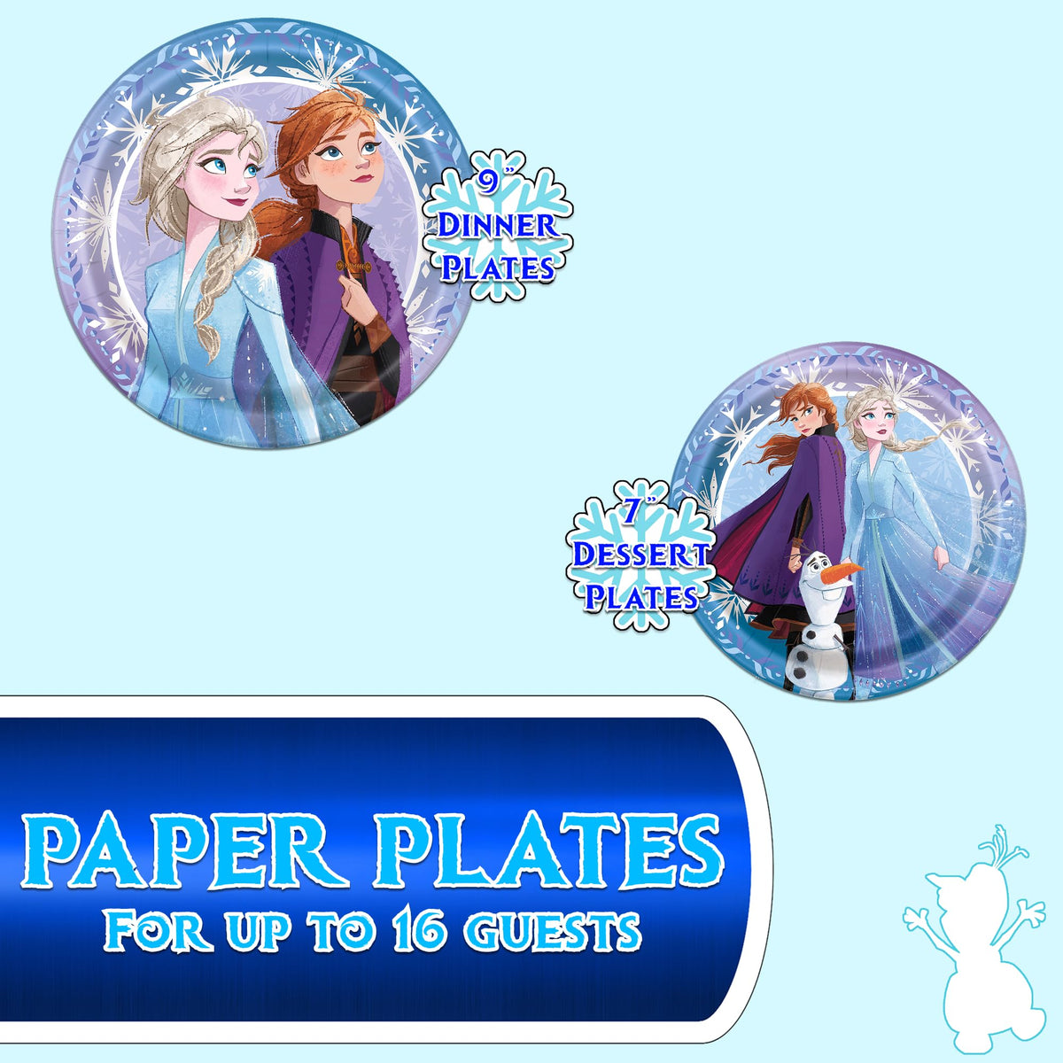 Unique Frozen Birthday Kit - Serves 16
