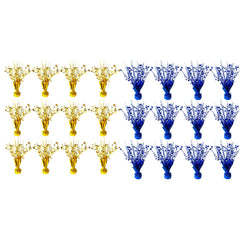 24 Pack Metallic Foil Spray Centerpieces – Star Table Decor for Parties & Events