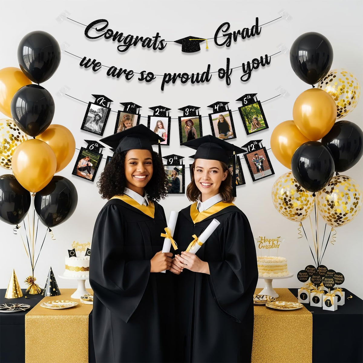 2026 Graduation Photo Banner – Congrats Grad Party Decoration