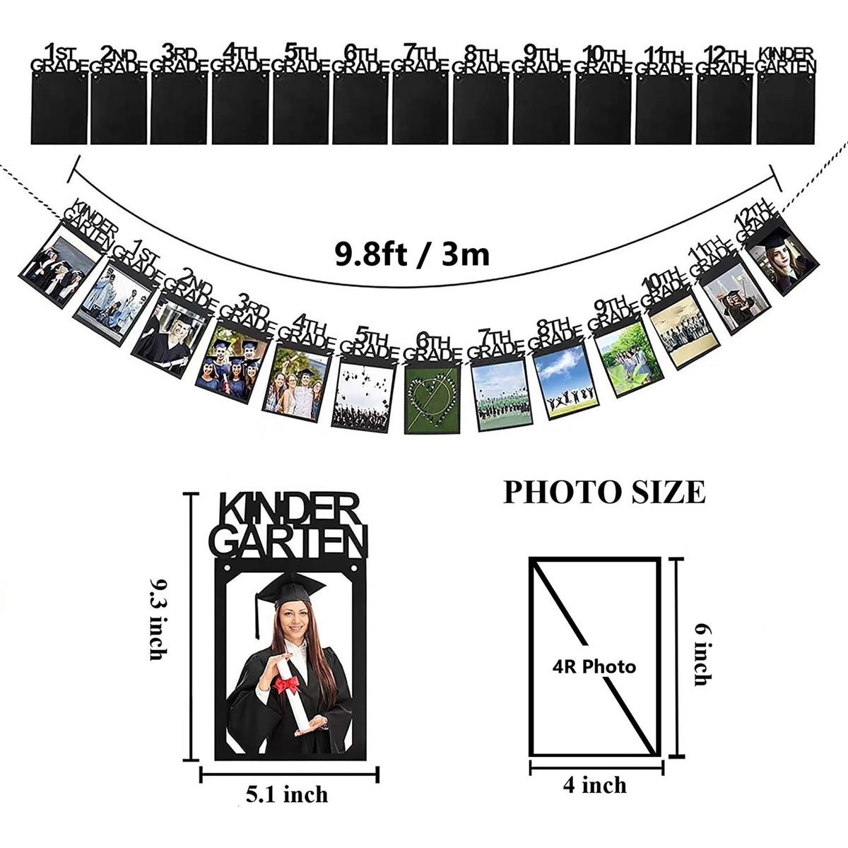 Graduation Photo Banner – Party Decoration for School & College Events