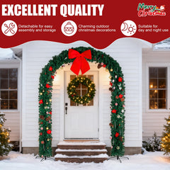 Christmas Artificial Tree Arch – PVC Holiday Archway Decor for Indoor & Outdoor Events