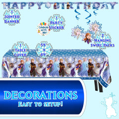 Unique Frozen Birthday Kit - Serves 16