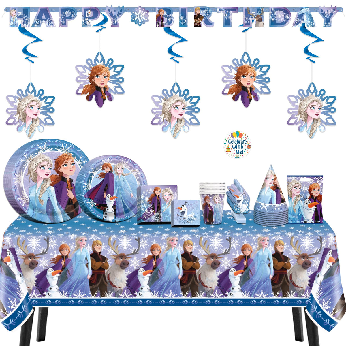 Unique Frozen Birthday Kit - Serves 16