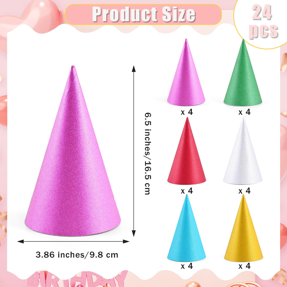 Pre-Assembled Party Hats – Party Accessories for Adults & Kids