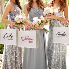 Custom Wedding Tote Bags – Personalized Bags for Bridesmaids & Bride