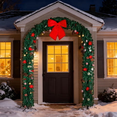 Christmas Artificial Tree Arch – PVC Holiday Archway Decor for Indoor & Outdoor Events
