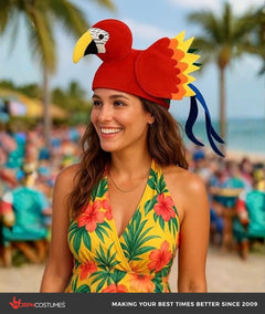 Adult Parrot Hat – Funny Bird Costume Headwear, One Size