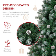 Best Choice Products Pre-Decorated Holiday Christmas Tree