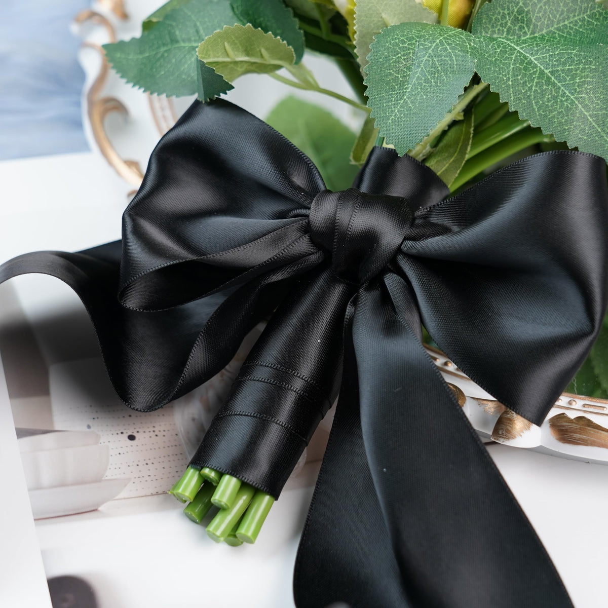 DINDOSAL 3" Double Face Satin Ribbon 10 Yards